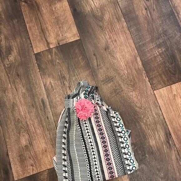 BMB Coulture Girls Blouse Size 10 12 Pink Blue - Picture 6 of 9